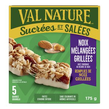 Val Nature Barres granola aux noix mélangées grillées