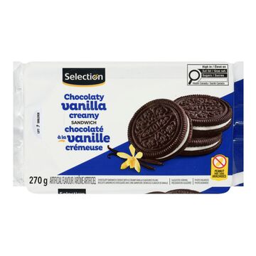 Selection Biscuits sandwichs chocolatés centre à la vanille