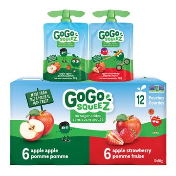 GoGo SqueeZ Assortiment de gourdes de compote de fruits