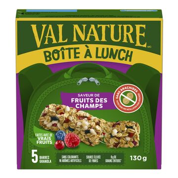 Val Nature Barres granola à saveur de fruits des champs