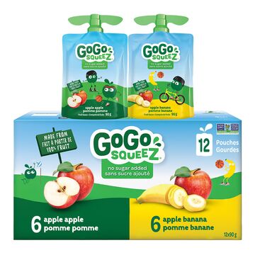 GoGo SqueeZ Assortiment de gourdes de compote de fruits