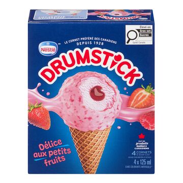 Drumstick Cornets de crème glacée aux petits fruits