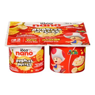 iÖGO Yogourt à la banane et aux bulles de mangue 1.5%