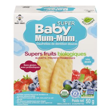 Baby Mum-Mum Gaufrettes de dentition aux baies biologiques