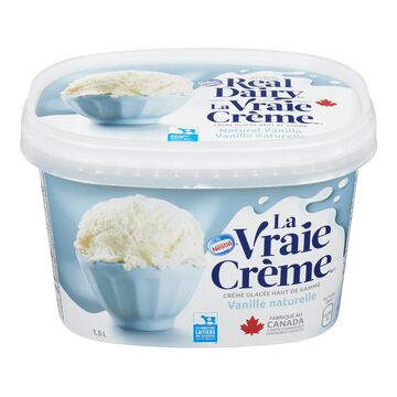 La vraie crème Crème glacée à la vanille