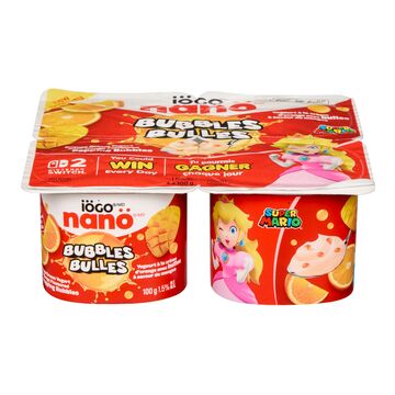 iÖGO Yogourt à la crème d'orange et aux bulles de mangue 1.5%