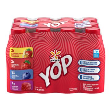 Yoplait Yogourt à boire à saveur assorties 1%