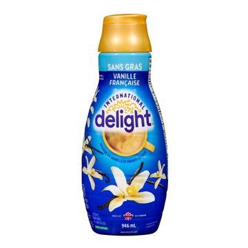 International Delight Rehausseur de café sans gras à saveur de vanille française