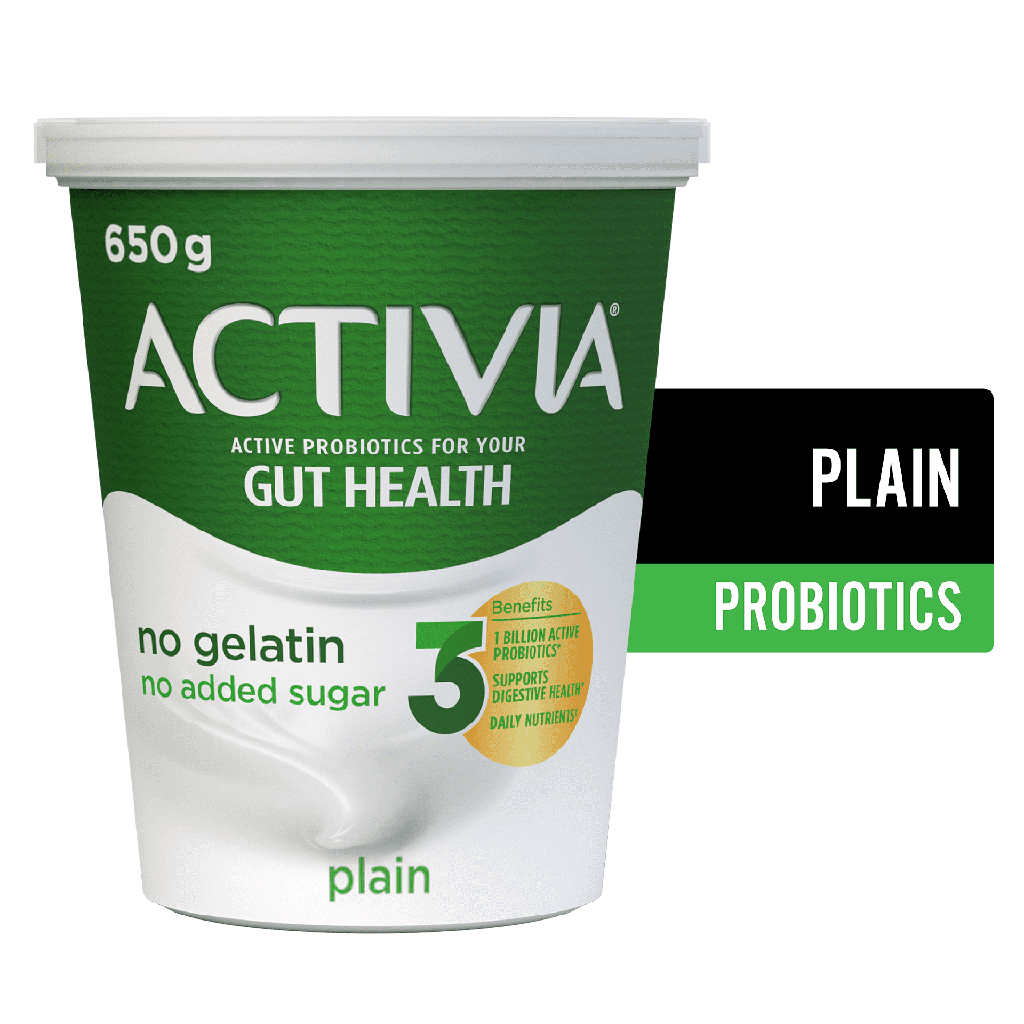 Activia Yogourt probiotique, nature 3,2% M/F.