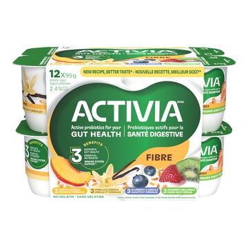 Activia Yogourts probiotique aux pêches, bleuets, vanille et fraise-kiwi avec céréales 2,1 %