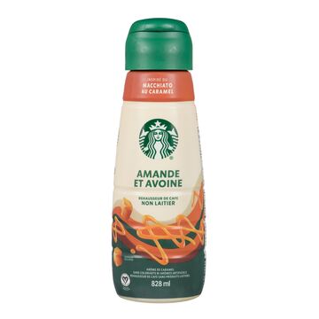 Starbucks Rehausseur de café non laitier à base d'amande et d'avoine à saveur de Macchiato au caramel