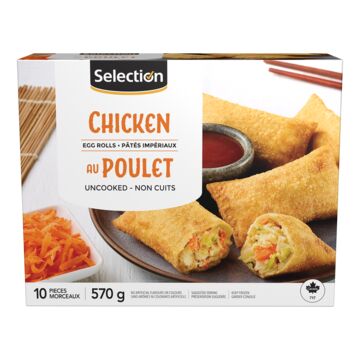 Selection Pâtés impériaux au poulet surgelés
