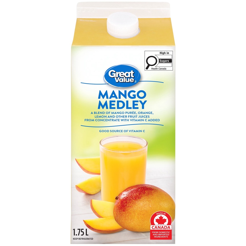 Great Value Mélange de Jus aux Mangues