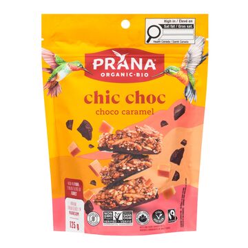 Prana Bouchées croquantes biologiques à saveur de caramel et chocolat
