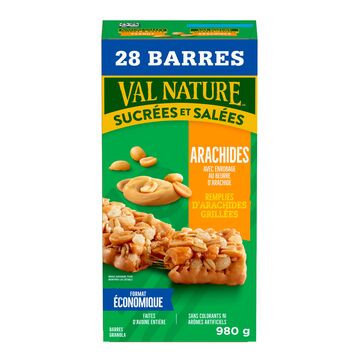 Val Nature Barres tendres granola aux arachides enrobées de beurre d'arachide
