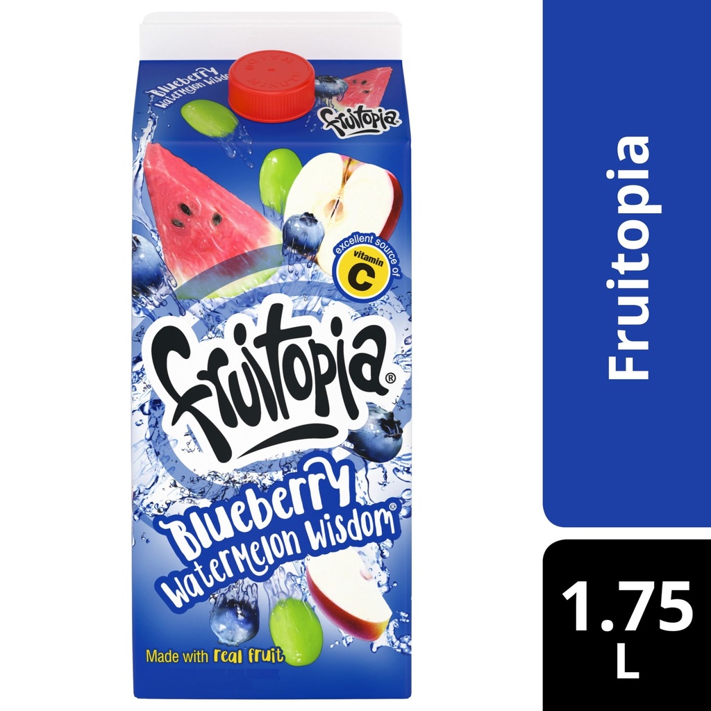 Fruitopia Bleuet Melon d'Eau Sagesse, 1.75 Litres