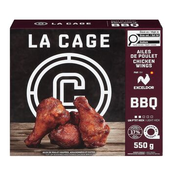 La Cage Ailes de poulet BBQ surgelées
