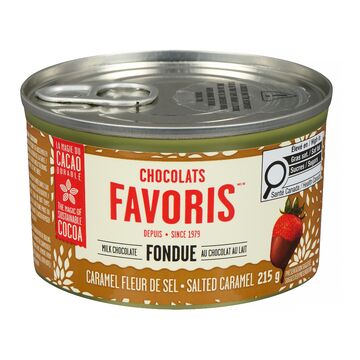 Chocolats Favoris Fondue au chocolat au lait au caramel fleur de sel