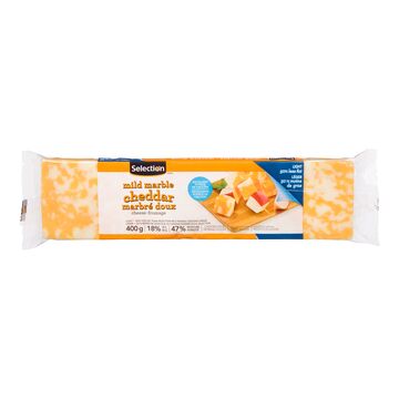 Selection Fromage cheddar marbré doux léger