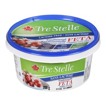 Tre Stelle Fromage feta traditionnel sans lactose