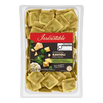 Raviolis au fromage et aux épinards