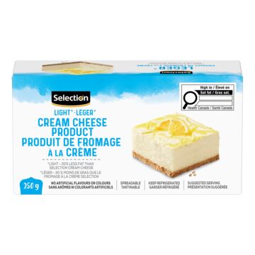 Selection Brique de fromage à la crème léger
