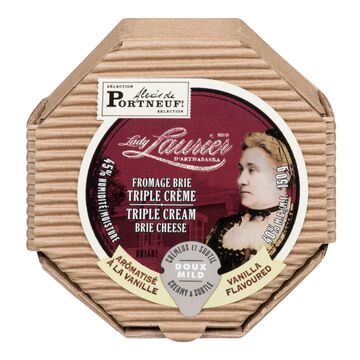 Alexis de Portneuf Fromage brie triple crème aromatisé à la vanille