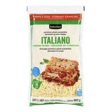 Selection Mélange de 4 fromages râpés, Format économique