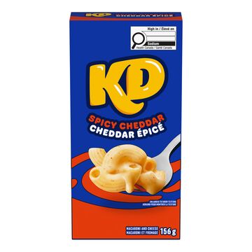 Kraft Dinner Macaroni et fromage à saveur de cheddar épicé