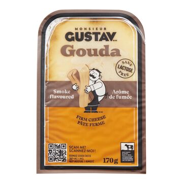 Monsieur Gustav Fromage gouda sans lactose à l'arôme de fumée