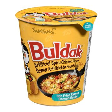 Buldak Ramen sauté à saveur de poulet épicé et fromage