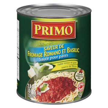 Primo Sauce pour pâtes au fromage Romano et basilic