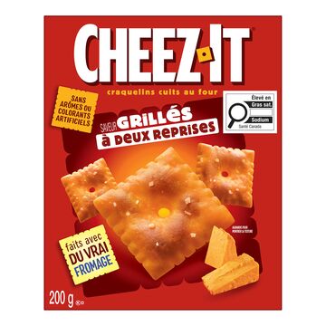 Cheez-It Craquelins cuits au four saveur grillé à deux reprises au fromage