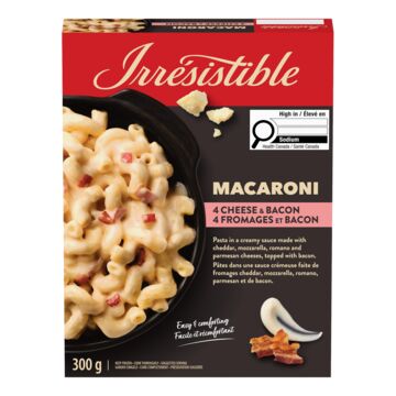 Irrésistible Macaroni aux 4 fromages et bacon surgelé