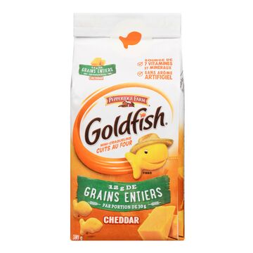 Goldfish Craquelins de grains entiers cuits au four au cheddar