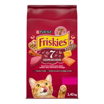 Friskies Nourriture sèche pour chats aux 7 saveurs