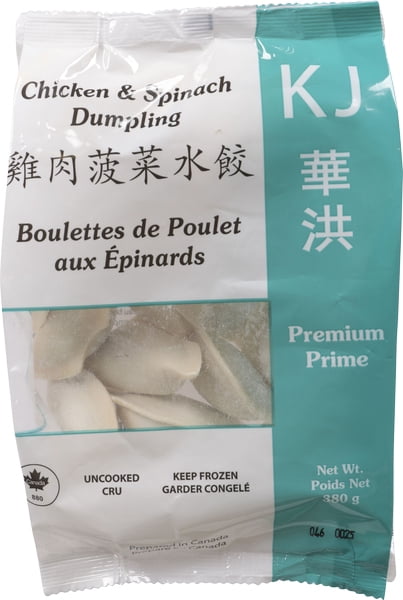 KJ FOODS KJ Boulettes de Poulet et Épinards 380 g / pack