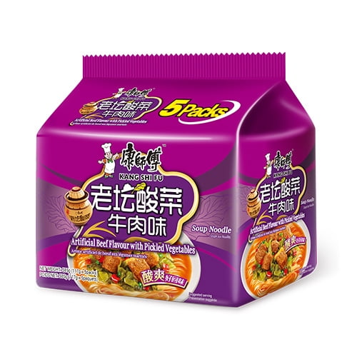 Kang Shi Fu Saveur de Bœuf Artificielle avec Légumes Marinés