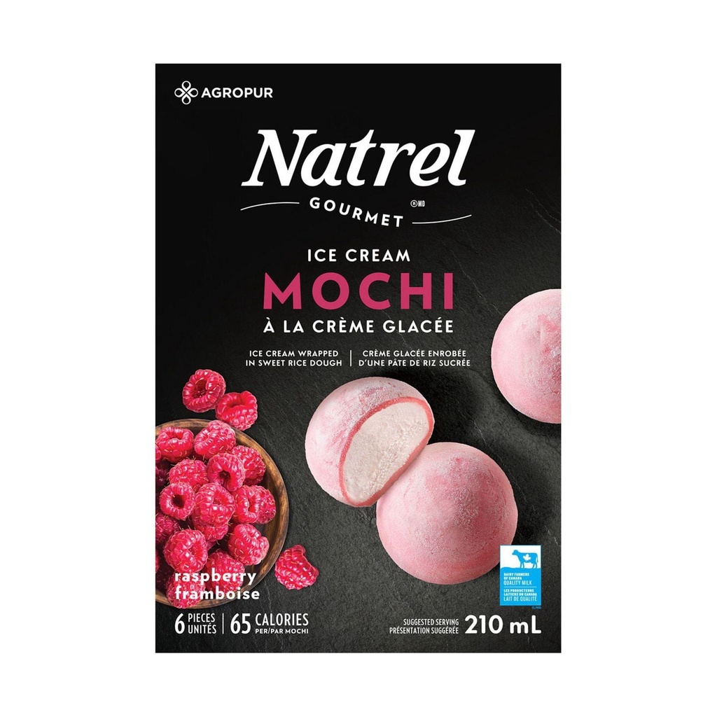 Natrel Mochi à la Crème Glacée à la Framboise 6x35ml