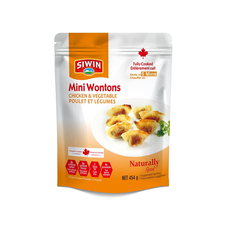 Mini-Wontons Surgelés Siwin au Poulet et aux Légumes E-SIWIN POULET LÉGUME WONTON