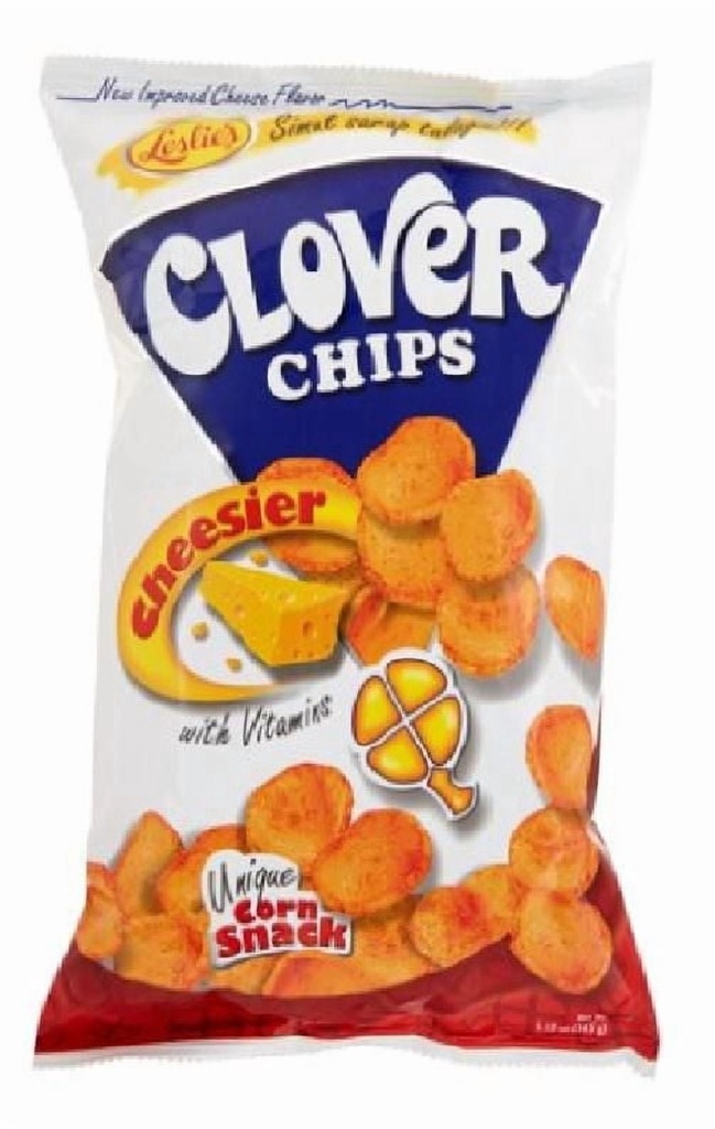 croustilles de maïs au trèfle de Leslie Leslie Clover Chips au fromage
