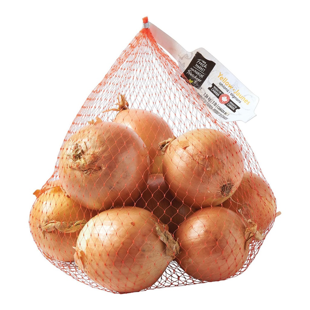 Oignon jaunes Mon marché fraîcheur Sac de 3 lb