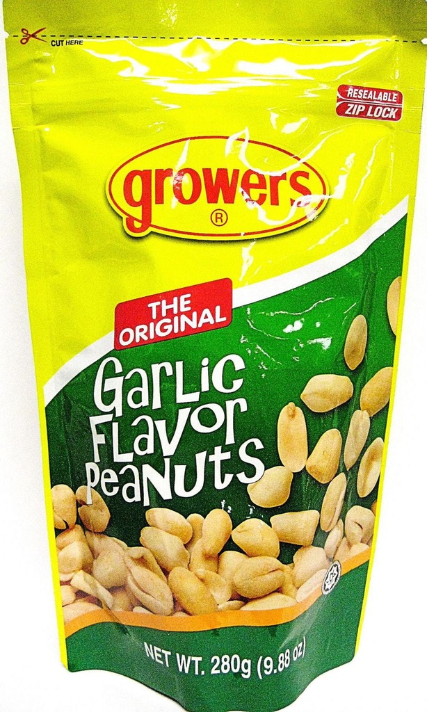 Growers Cacahuètes à l'ail des producteurs - L'original 280 g par Sachet