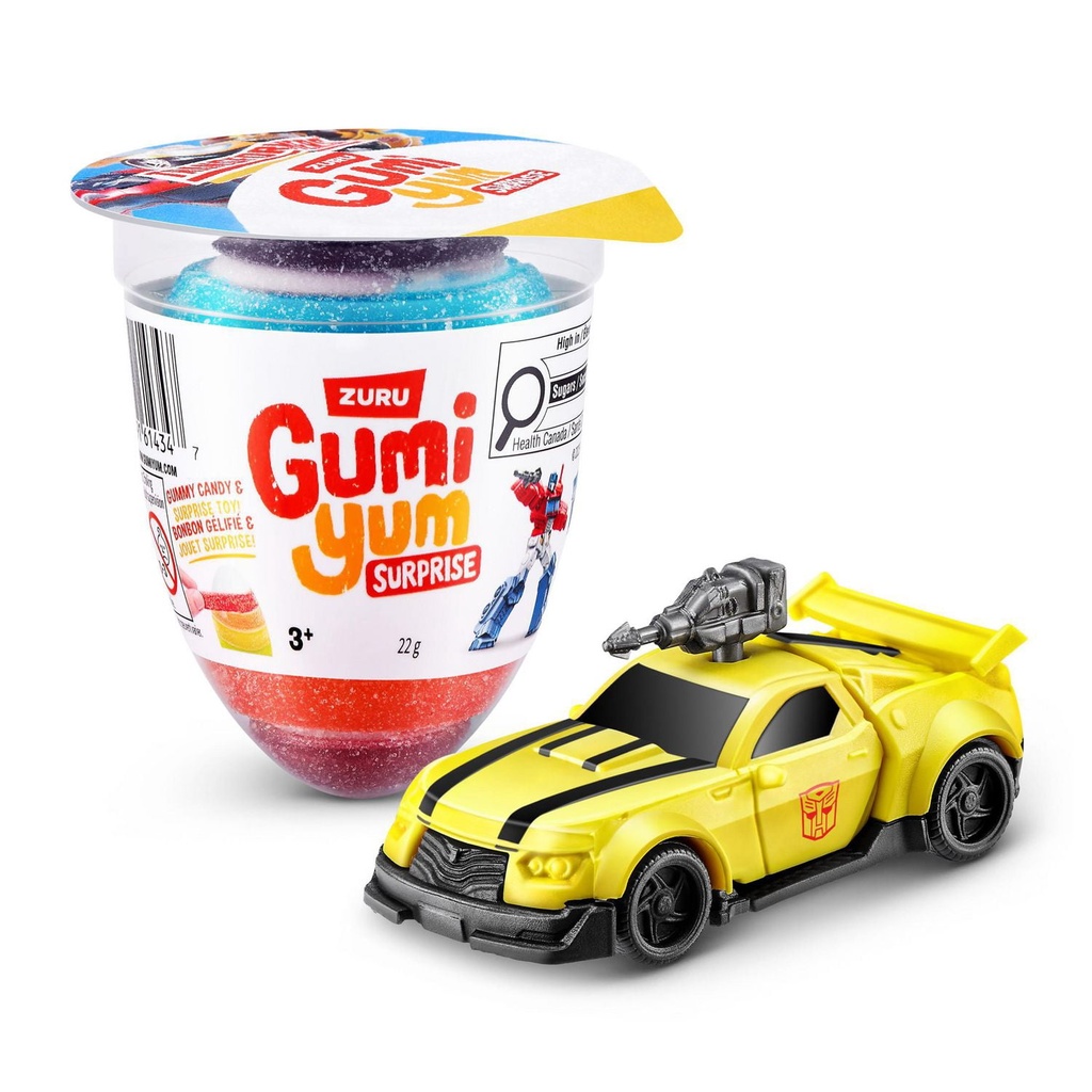 Gumi Yum Surprise Transformers 22 g Bonbon Gélifié et Jouet 4-10 Ans