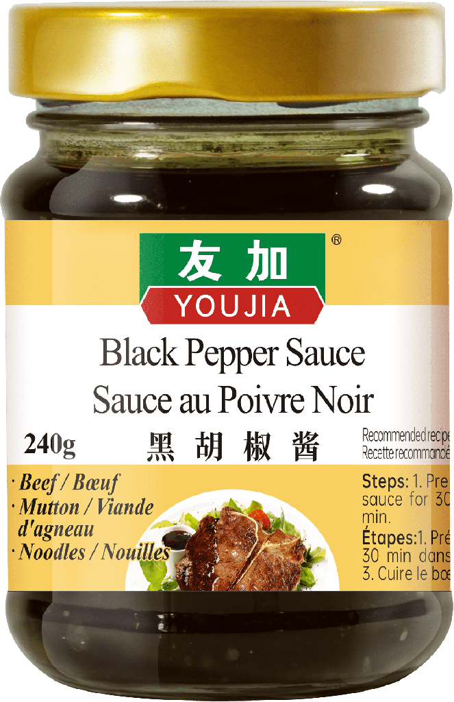 Youjia Sauce au poivre noir 240G