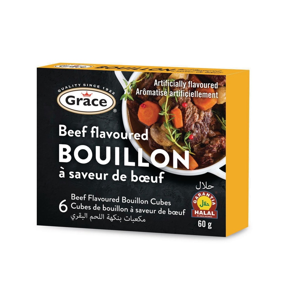 Grace Cube Bouillon de Beouf, 10 g boîte