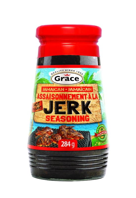 Assaisonnement Grace Jerk Chaud, 312g Bouteille