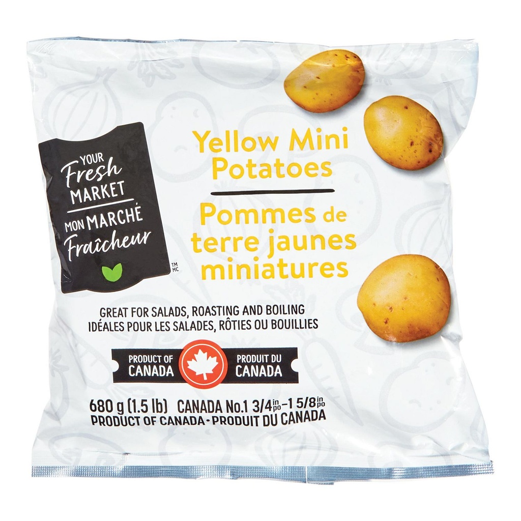 Pommes de terre jaunes miniatures Mon marché fraîcheur 1.5 lb