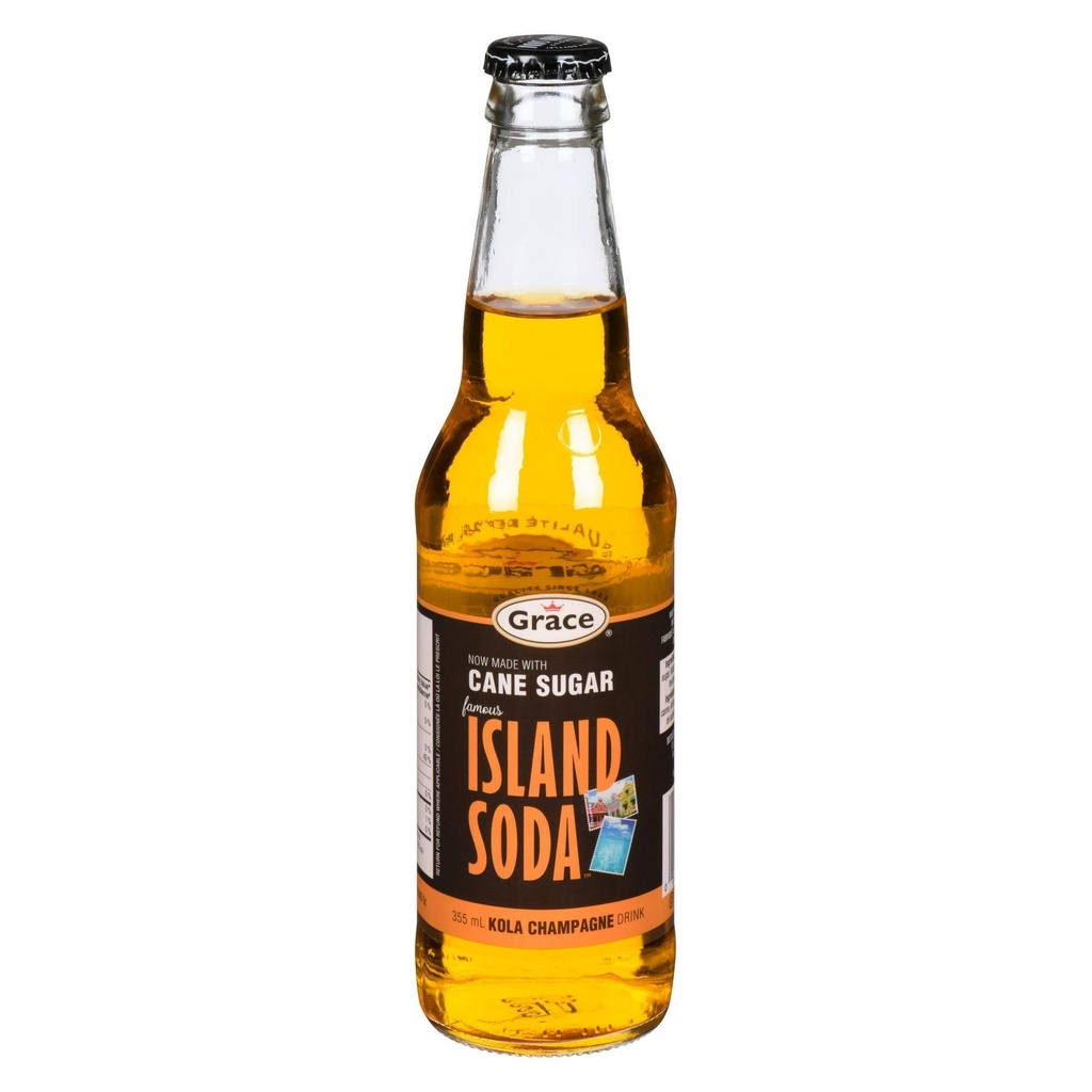 Champagne kola Island Soda de Grace, 355ml bouteille