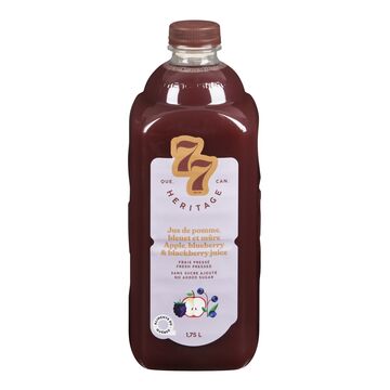 Héritage 77 Jus de pomme, bleuet et mûre